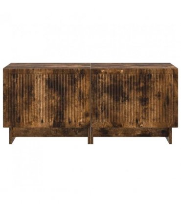 vidaXL TV Cabinet Smoked Oak Engineered Wood