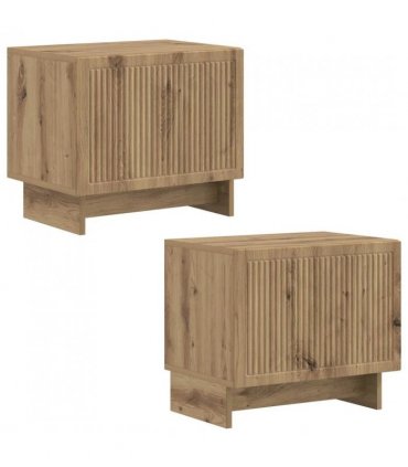 vidaXL TV Cabinet Artisan Oak Engineered Wood