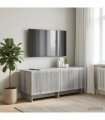 vidaXL TV Cabinet Grey Sonoma Engineered Wood