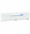 vidaXL LED TV Cabinet White Engineered Wood
