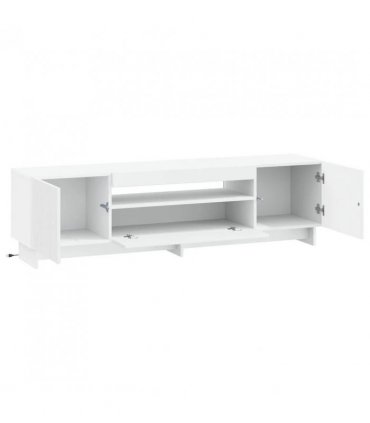 vidaXL LED TV Cabinet White Engineered Wood