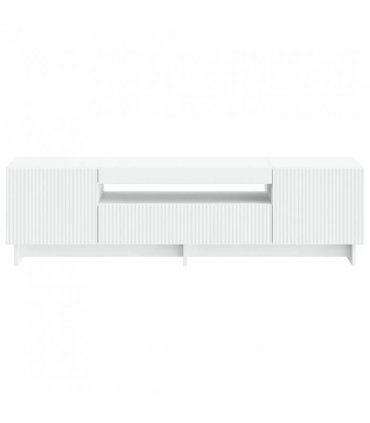 vidaXL LED TV Cabinet White Engineered Wood