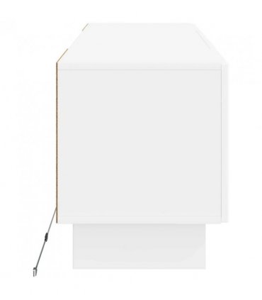 vidaXL LED TV Cabinet White Engineered Wood