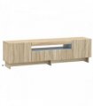 vidaXL LED TV Cabinet Sonoma Oak Engineered Wood