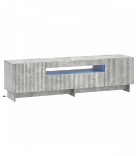 vidaXL LED TV Cabinet Concrete Grey Engineered Wood