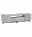 vidaXL LED TV Cabinet Concrete Grey Engineered Wood
