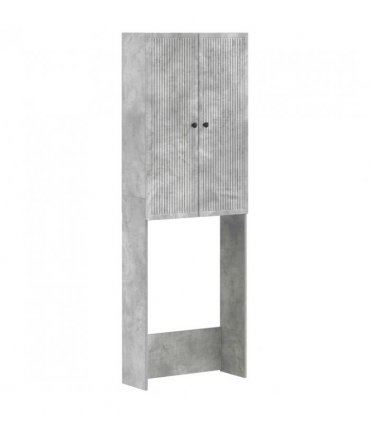 vidaXL Toilet Cabinet EDE Concrete Grey 66 x 25.5 x 190 cm