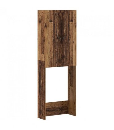 vidaXL Toilet Cabinet EDE Old Wood 66 x 25.5 x 190 cm Engineered Wood