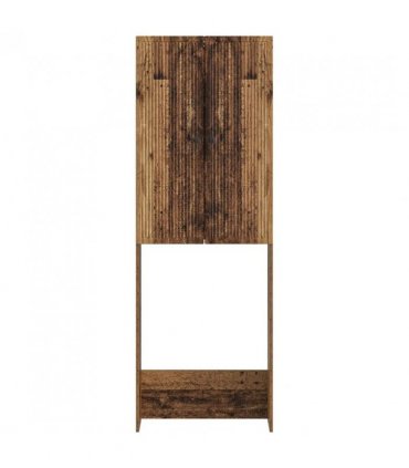 vidaXL Toilet Cabinet EDE Old Wood 66 x 25.5 x 190 cm Engineered Wood