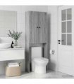 vidaXL Toilet Cabinet EDE Grey Sonoma 66 x 25.5 x 190 cm