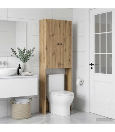 vidaXL Toilet Cabinet EDE Artisan Oak 66 x 25.5 x 190 cm