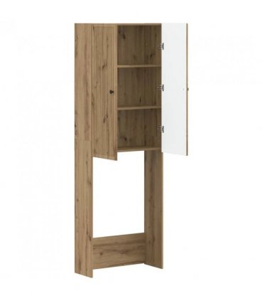 vidaXL Toilet Cabinet EDE Artisan Oak 66 x 25.5 x 190 cm