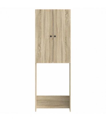 vidaXL Toilet Cabinet EDE Sonoma Oak 66 x 25.5 x 190 cm