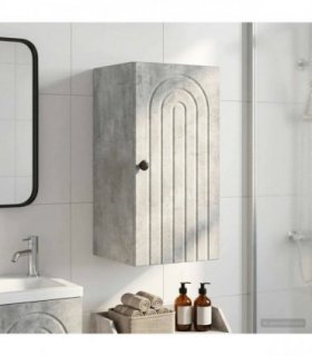 vidaXL Bathroom Wall Cabinet ALKMAAR Concrete Grey 30 x 31 x 59 cm
