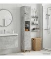 vidaXL Bathroom Cabinet with Open Shelf ALKMAAR Concrete Grey