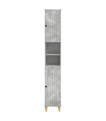vidaXL Bathroom Cabinet with Open Shelf ALKMAAR Concrete Grey
