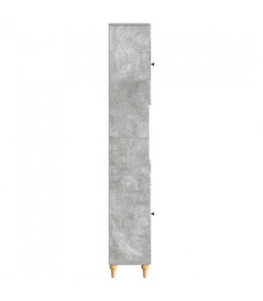 vidaXL Bathroom Cabinet with Open Shelf ALKMAAR Concrete Grey
