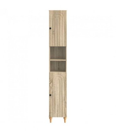 vidaXL Bathroom Cabinet with Open Shelf ALKMAAR Sonoma Oak