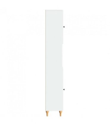 vidaXL Bathroom Cabinet with Open Shelf ALKMAAR White 30 x 31 x 190 cm