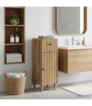 vidaXL Bathroom Storage Cainet ALKMAAR Artisan Oak 30 x 31 x 80 cm