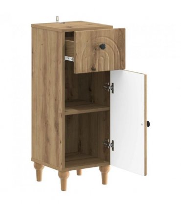 vidaXL Bathroom Storage Cainet ALKMAAR Artisan Oak 30 x 31 x 80 cm