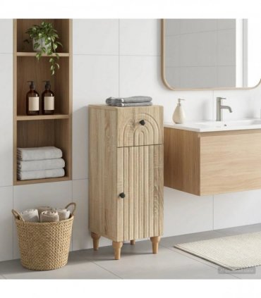 vidaXL Bathroom Storage Cainet ALKMAAR Sonoma Oak 30 x 31 x 80 cm