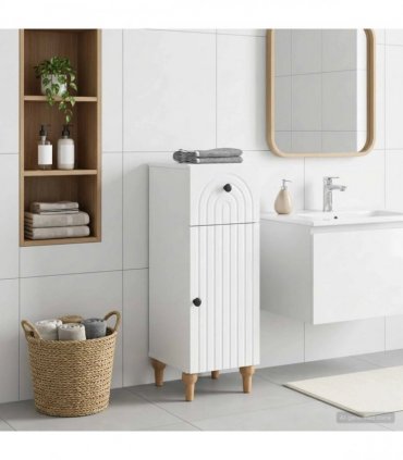 vidaXL Bathroom Storage Cainet ALKMAAR High Gloss White