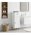vidaXL Bathroom Storage Cainet ALKMAAR High Gloss White