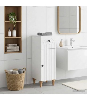 vidaXL Bathroom Storage Cainet ALKMAAR High Gloss White