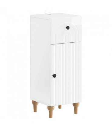 vidaXL Bathroom Storage Cainet ALKMAAR High Gloss White