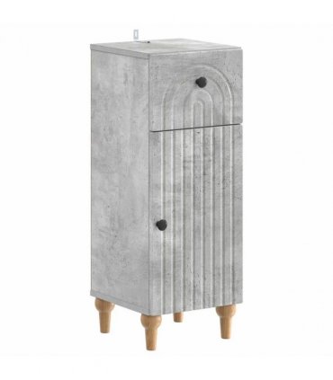 vidaXL Bathroom Storage Cainet ALKMAAR Concrete Grey 30 x 31 x 80 cm