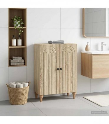 vidaXL Bathroom Storage Cainet ALKMAAR Sonoma Oak 59.5 x 31 x 80 cm