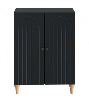 vidaXL Bathroom Storage Cainet ALKMAAR Black 59.5 x 31 x 80 cm