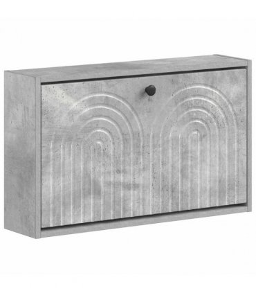 vidaXL Wall-Mounted Shoe Cabinet ALKMAAR 71 x 17 x 43 cm Concrete Grey