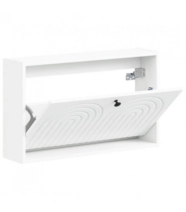 vidaXL Wall-Mounted Shoe Cabinet ALKMAAR 71 x 17 x 43 cm White