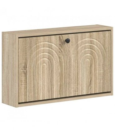 vidaXL Wall-Mounted Shoe Cabinet ALKMAAR 71 x 17 x 43 cm Sonoma Oak