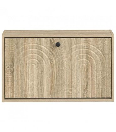 vidaXL Wall-Mounted Shoe Cabinet ALKMAAR 71 x 17 x 43 cm Sonoma Oak
