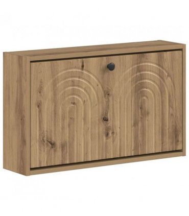 vidaXL Wall-Mounted Shoe Cabinet ALKMAAR 71 x 17 x 43 cm Artisan Oak