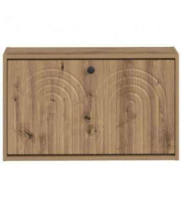 vidaXL Wall-Mounted Shoe Cabinet ALKMAAR 71 x 17 x 43 cm Artisan Oak