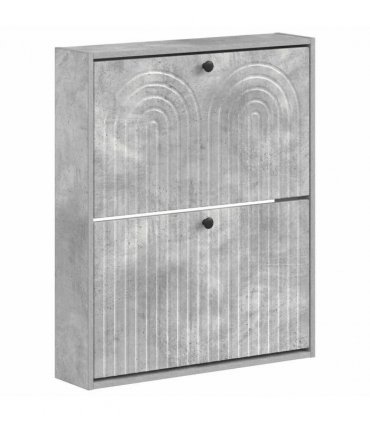 vidaXL Wall-Mounted Shoe Cabinet ALKMAAR 71 x 17 x 86 cm Concrete Grey