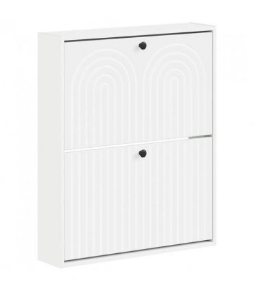 vidaXL Wall-Mounted Shoe Cabinet ALKMAAR 71 x 17 x 86 cm White