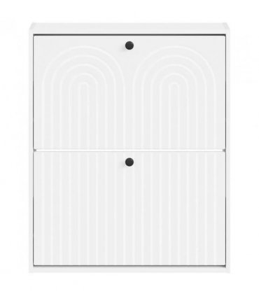 vidaXL Wall-Mounted Shoe Cabinet ALKMAAR 71 x 17 x 86 cm White