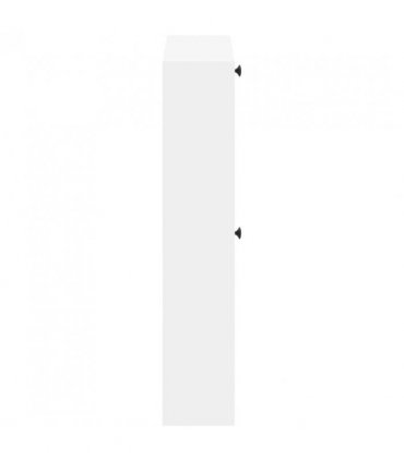 vidaXL Wall-Mounted Shoe Cabinet ALKMAAR 71 x 17 x 86 cm White