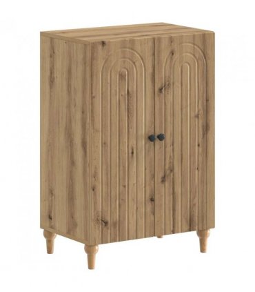 vidaXL Shoe Cabinet ALKMAAR 59.5 x 39.5 x 90 cm Engineered Wood — Colour: Artisan oak