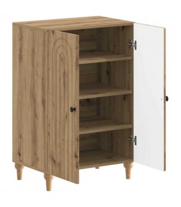 vidaXL Shoe Cabinet ALKMAAR 59.5 x 39.5 x 90 cm Engineered Wood — Colour: Artisan oak