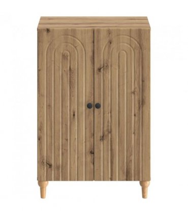 vidaXL Shoe Cabinet ALKMAAR 59.5 x 39.5 x 90 cm Engineered Wood — Colour: Artisan oak