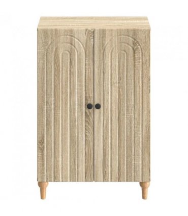 vidaXL Shoe Cabinet ALKMAAR 59.5 x 39.5 x 90 cm Engineered Wood — Colour: Sonoma oak