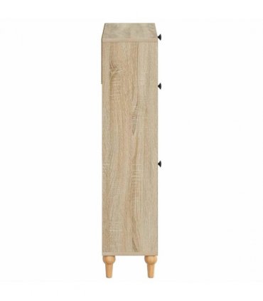 vidaXL Shoe Cabinet ALKMAAR 78 x 24 x 103 cm Engineered Wood — Colour: Sonoma oak