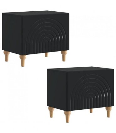 vidaXL TV Cabinet Black Engineered Wood — V0672275853
