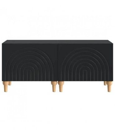 vidaXL TV Cabinet Black Engineered Wood — V0672275853